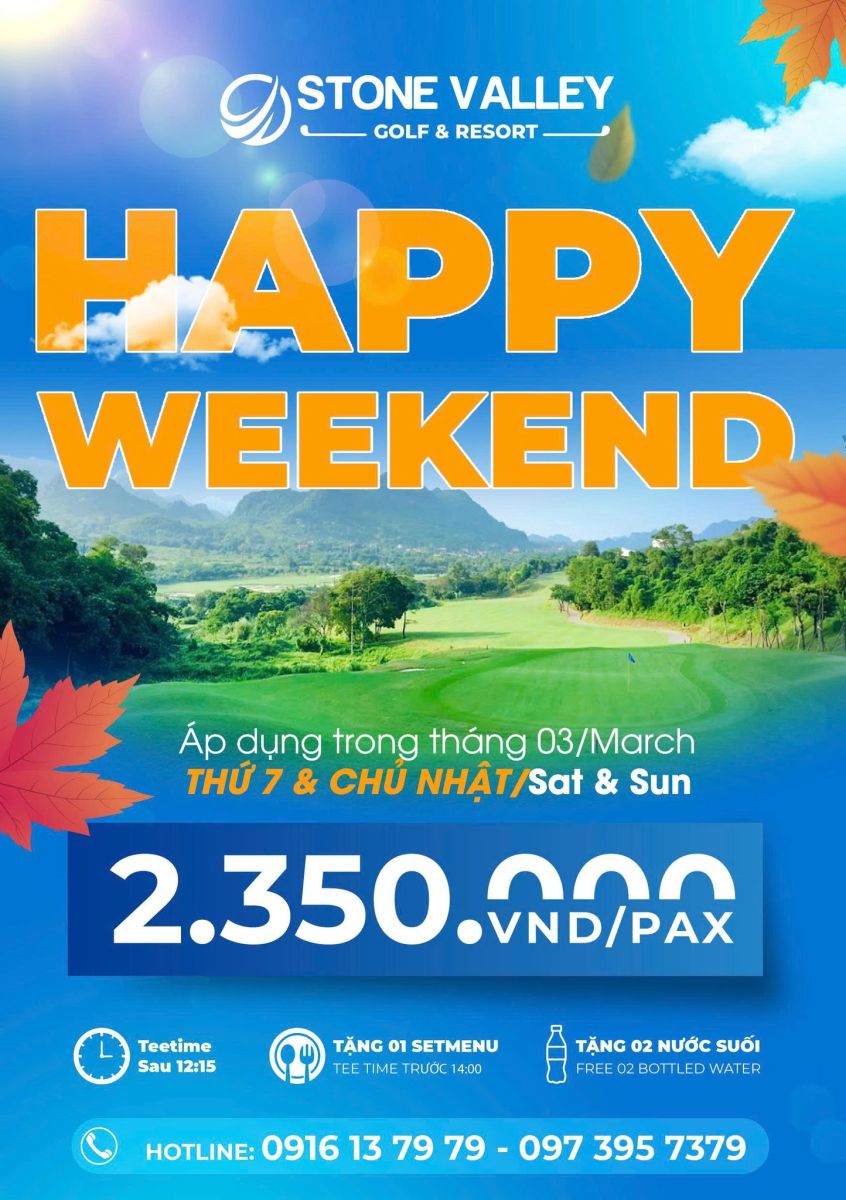 Lên kèo cuối tuần cùng Stone Valley Golf & Resort